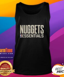 Awesome Denver Nuggets Essentials NBA logo tank top featuring vibrant colors and stylish design for fans.