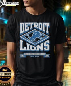 Awesome Detroit Lions Heater T-Shirt featuring bold graphics and a comfortable fit, perfect for game day attire.