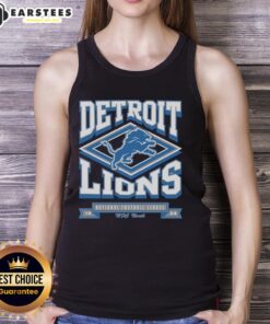 Alt Text: Awesome Detroit Lions heater tank top featuring team colors and logo, perfect for game day and casual wear.