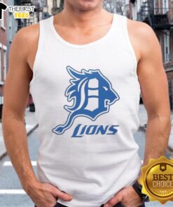 Awesome Detroit Tigers and Detroit Lions logo tank top showcasing vibrant team colors and stylish design for fans.