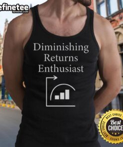 Awesome Diminishing Returns Enthusiast Tank Top featuring a bold graphic design for fans of economic concepts.