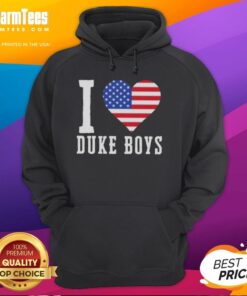 Awesome Duke Boys I Love Duke Boys US Flag Hoodie featuring a stylish design with the American flag and Duke Boys theme.