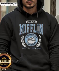 Awesome Dunder Mifflin Paper Company hoodie from Scranton, PA, celebrating The Office established in 1949.