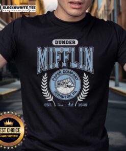 Awesome Dunder Mifflin Paper Company T-Shirt featuring Scranton PA design, established 1949, inspired by The Office.