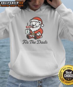 Awesome Fir The Dads Santa Bear Christmas Hoodie featuring a festive design perfect for holiday celebrations.