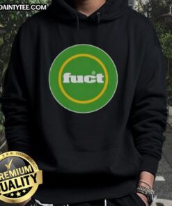 Awesome Fuct Circle Logo Hoodie featuring a bold graphic design on a stylish black sweatshirt.