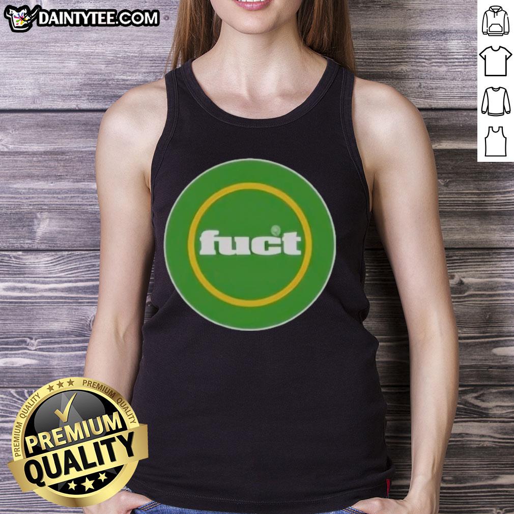 awesome-fuct-circle-logo-tank-top Awesome Fuct Circle Logo Tank Top featuring a bold graphic design on a stylish sleeveless shirt for casual wear.