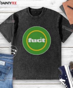 Awesome Fuct Circle Logo on a Washed T-Shirt, featuring a stylish design for casual wear.