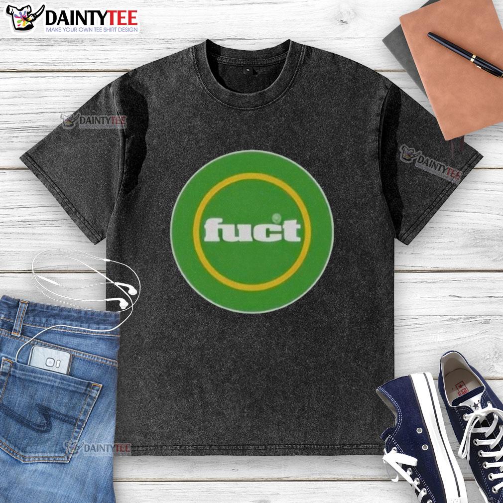 awesome-fuct-circle-logo-washed-t-shirt Awesome Fuct Circle Logo on a Washed T-Shirt, featuring a stylish design for casual wear.