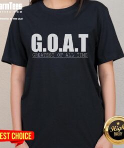 Awesome Goat Greatest of All Time Polo Ladies Tee featuring a stylish design for goat lovers and polo enthusiasts.