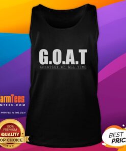 Awesome Goat Greatest Of All Time Polo Tank Top featuring a fun goat graphic and stylish design for casual wear.