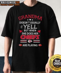 Awesome Grandma T-shirt featuring Kansas City Chiefs football theme, perfect for game day and showing team spirit.