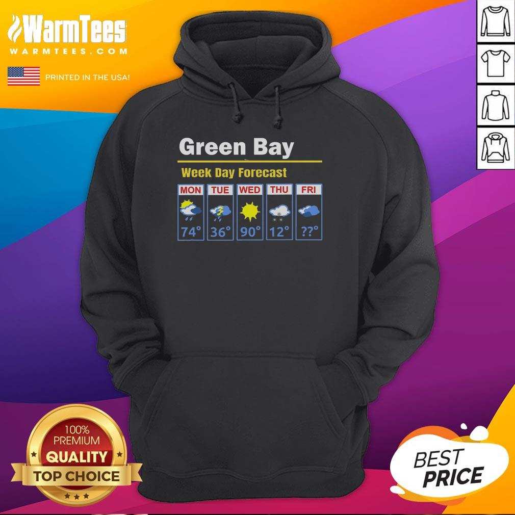 awesome-green-bay-erratic-5-day-weather-forecast-hoodie Awesome Green Bay Erratic 5-Day Weather Forecast Hoodie featuring a stylish design and vibrant colors for weather enthusiasts.