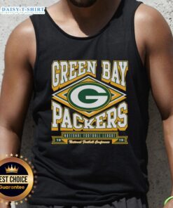 Alt Text: Awesome Green Bay Packers heater tank top featuring team colors and logo, perfect for game day or casual wear.