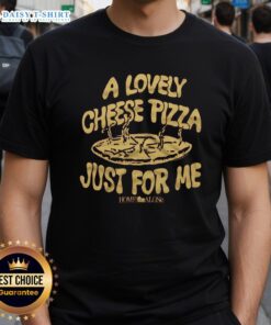 Alt Text: Awesome Home Alone Cheese Pizza Just For Me T-Shirt featuring a fun graphic of cheese pizza and movie elements.
