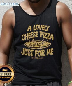 Awesome Home Alone Cheese Pizza Tank Top for Me, featuring fun pizza graphics and vibrant colors, perfect for fans.