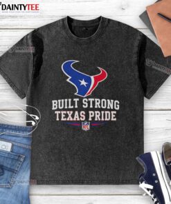 Alt Text: Awesome Houston Texans football washed t-shirt showcasing strong Texas pride in vibrant team colors.