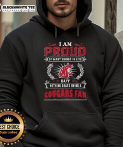 Washington State Cougars fan hoodie with 'I Am Proud Of Many Things' design, perfect for Cougars supporters.