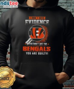 Awesome hoodie with 'I Don't Need Evidence' slogan for Cincinnati Bengals fans, perfect for football season.