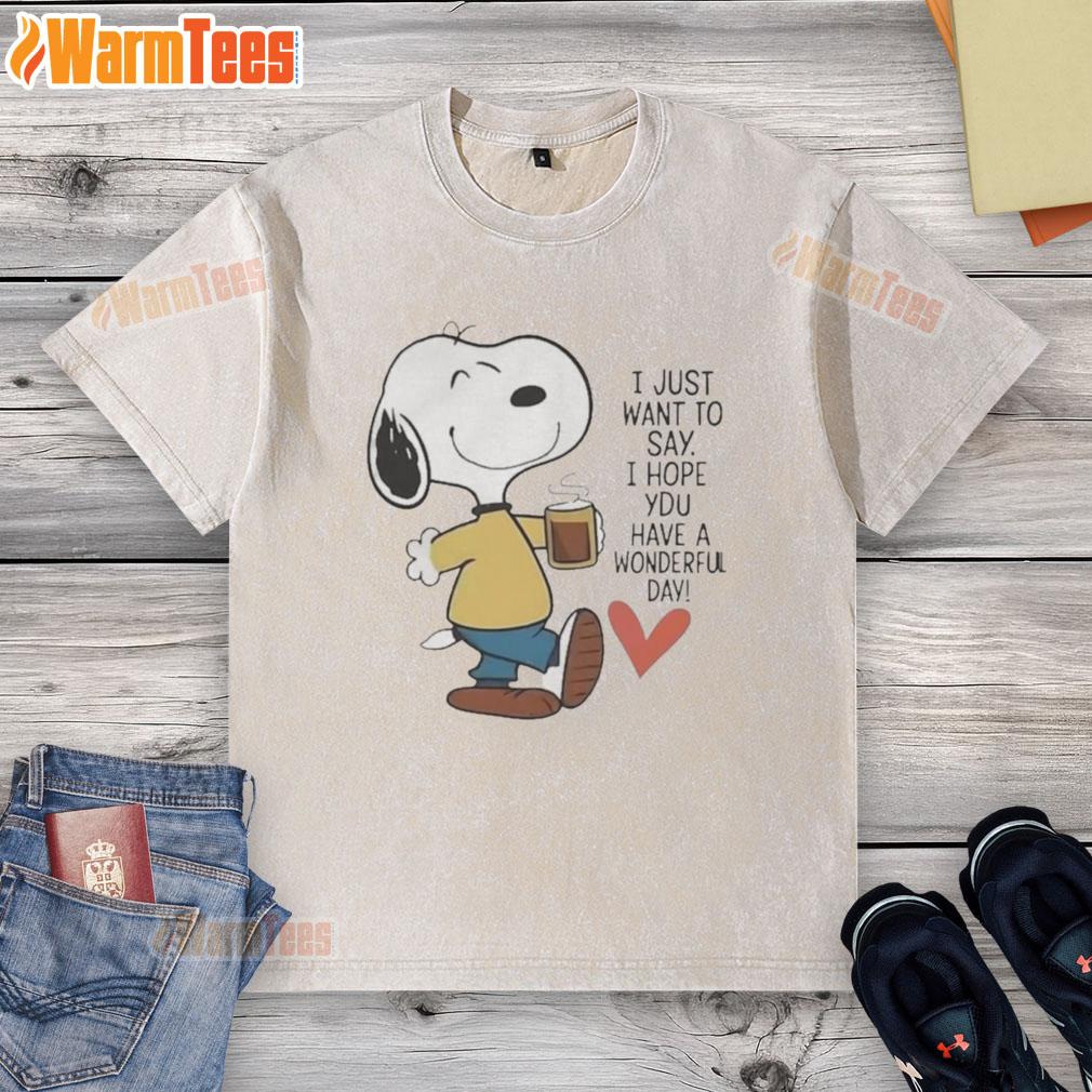 awesome-i-just-want-to-say-i-hope-you-have-a-wonderful-day-washed-t-shirt Alt Text: Awesome washed t-shirt with a positive message: I hope you have a wonderful day in vibrant colors.