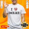 Awesome I Love Meat Funny T-Shirt featuring a humorous meat-themed graphic for meat lovers and BBQ enthusiasts.