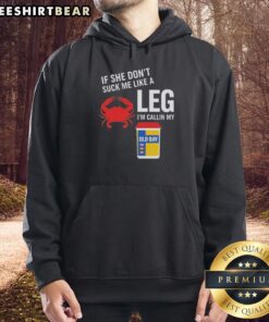 Awesome hoodie featuring a funny crab-themed design, perfect for Old Bay lovers and seafood enthusiasts.