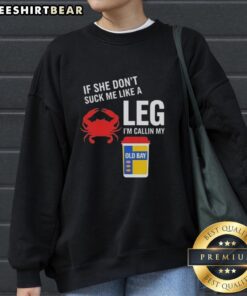 Awesome sweatshirt featuring a humorous crab-themed design, perfect for fans of Old Bay seasoning and quirky fashion.