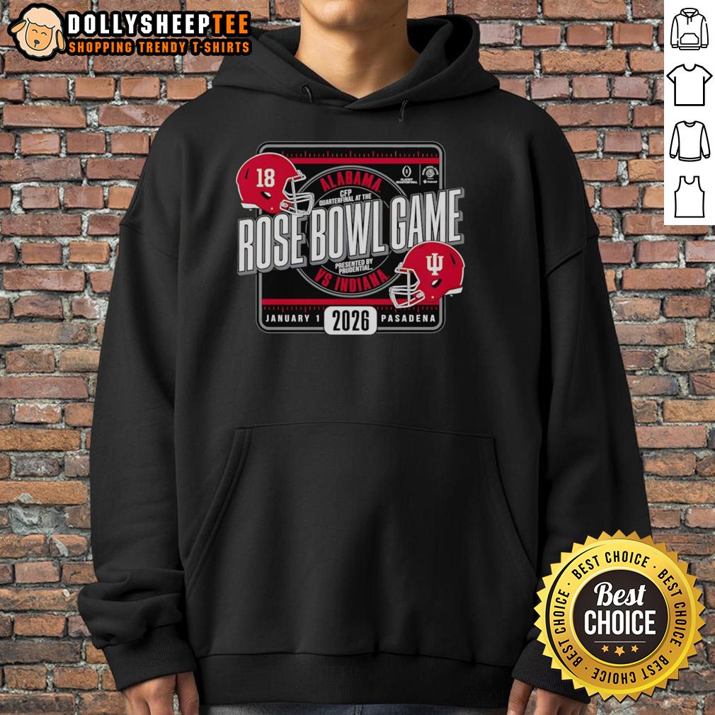 Awesome Indiana Football 2026 Rose Bowl Game Head To Head Hoodie Awesome Indiana Football 2026 Rose Bowl Game hoodie with vibrant team colors and bold graphics for fans.