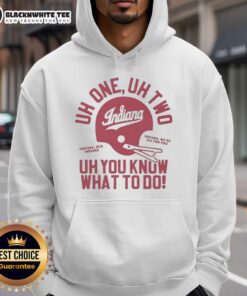 Awesome Indiana Hoosiers football hoodie featuring a helmet design, perfect for fans and game day outfits.