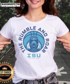 Awesome Indiana State Sycamores basketball tee for women featuring 'The Rumble and Roar' design in Terre Haute.