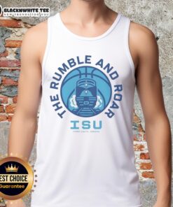 Awesome Indiana State Sycamores basketball tank top, featuring 'The Rumble and Roar' design in Terre Haute colors.