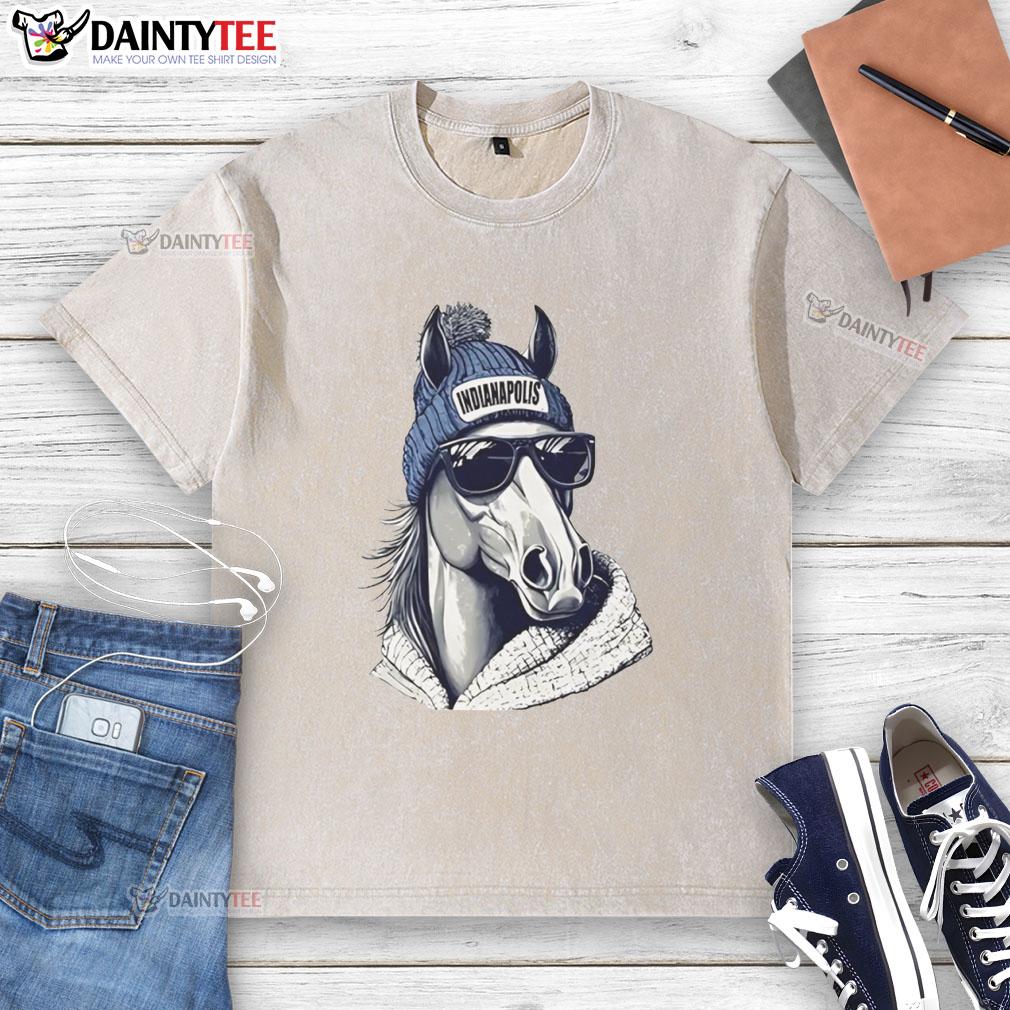 awesome-indianapolis-colts-mascot-wearing-a-beanie-and-sunglasses-washed-t-shirt Alt Text: Indianapolis Colts mascot sporting a beanie and sunglasses, showcasing team spirit in a washed t-shirt.
