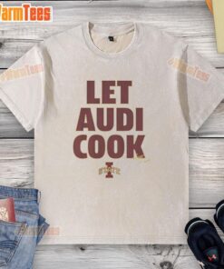 Awesome Iowa State Cyclones Let Audi Cook washed t-shirt featuring vibrant team colors and logo, perfect for fans.