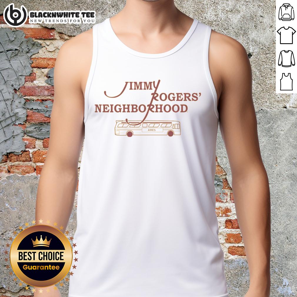 Awesome Jimmy Rogers' Neighborhood Gold Tank Top Awesome Jimmy Rogers Neighborhood gold tank top displayed on a stylish background, perfect for summer fashion.