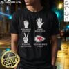 Awesome Kansas City Chiefs T-shirt featuring 'Nothing Beats Rock Beats Scissors Paper Beats Rock Scissors Beats Paper' design.