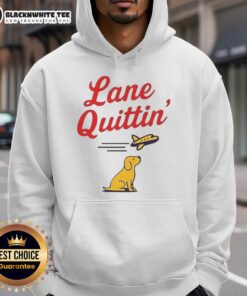 Lane Kiffin football coach hoodie featuring a dog and plane design, perfect for fans of Awesome Lane Quittin.