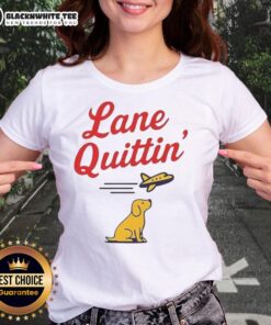 Awesome Lane Kiffin football coach design with a dog and plane on a ladies tee shirt