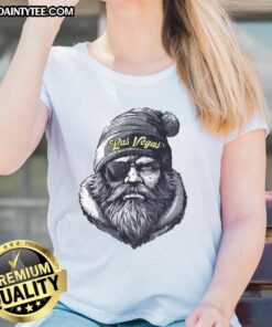 Awesome Las Vegas Raiders mascot in a beanie and sunglasses, showcasing team spirit on a stylish ladies tee.
