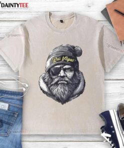 Alt Text: Awesome Las Vegas Raiders mascot in a beanie and sunglasses, showcasing a stylish washed t-shirt at a game event.