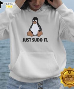 Alt Text: Awesome Linux Just Sudo It Hoodie featuring a stylish design, perfect for Linux enthusiasts and programmers.