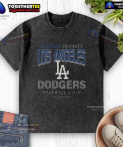 Awesome Los Angeles Dodgers head-on washed t-shirt featuring vibrant team logo and comfortable fit for fans.