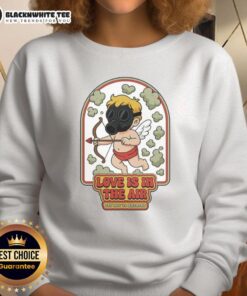 Alt Text: Cozy Awesome Love Is In The Air Gas Clouds Sweatshirt featuring a colorful graphic design and soft fabric.