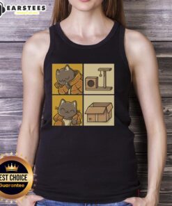 Awesome Meme Cat Tank Top featuring a playful cat design, perfect for casual wear and meme lovers.