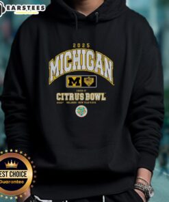 Awesome Michigan Wolverines Cheez-It Citrus Bowl 2025 hoodie featuring team colors and logo, perfect for game day.