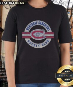 Awesome Montreal Canadiens vintage surround ladies tee featuring classic team logo and stylish design for fans.