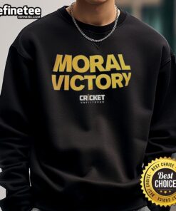 Awesome Moral Victory Cricket Unfiltered Sweatshirt in vibrant colors, perfect for cricket fans and casual wear.