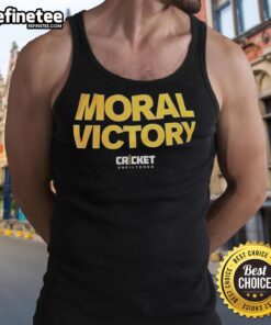 Awesome Moral Victory Cricket Unfiltered Tank Top featuring a bold design, perfect for cricket enthusiasts and casual wear.