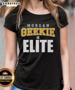 Awesome Morgan Geekie Elite Short Shift Ladies Tee featuring stylish design and comfortable fit for fans and fashion lovers.