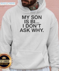 Alt Text: Awesome My Son Is Bi Hoodie featuring bold text, perfect for proud parents celebrating LGBTQ+ identity.