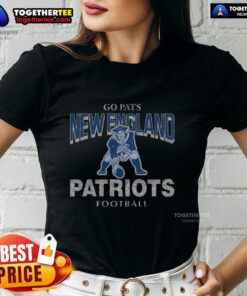 Awesome New England Patriots historic head-on ladies tee showcasing team logo and vibrant colors for passionate fans.